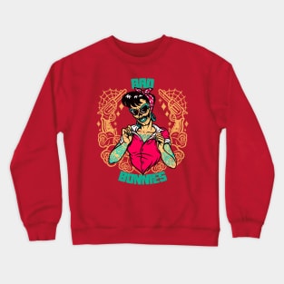 Cool Vintage "Bad Bonnies" Rockabilly Crewneck Sweatshirt